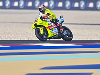 Italian MotoGP rider Fabio Di Giannantonio from the Pertamina Enduro VR46 Racing Team is participating in the Free Practice 1 session of the...