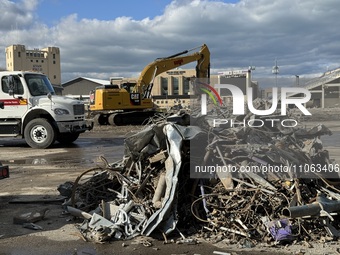 Demolition was seen in progress at Ryan Field, 1501 Central St., Evanston, Illinois, United States, as captured on Saturday, March 9, 2024....