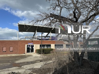 Demolition was seen in progress at Ryan Field, 1501 Central St., Evanston, Illinois, United States, as captured on Saturday, March 9, 2024....