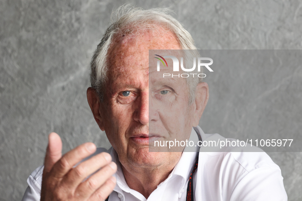 Helmut Marko before first practice ahead of the Formula 1 Saudi Arabian Grand Prix at Jeddah Corniche Circuit in Jeddah, Saudi Arabia on Mar...