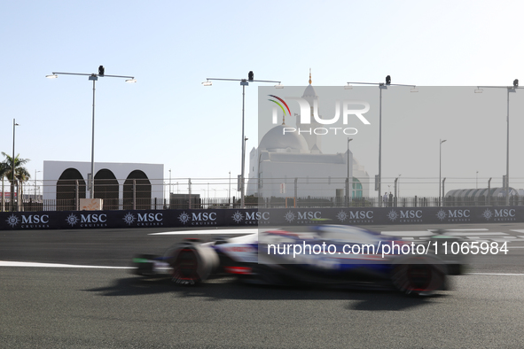 First practice ahead of the Formula 1 Saudi Arabian Grand Prix at Jeddah Corniche Circuit in Jeddah, Saudi Arabia on March 7, 2024. 