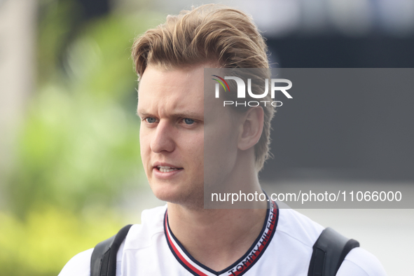 Mick Schumacher before the Formula 1 Saudi Arabian Grand Prix at Jeddah Corniche Circuit in Jeddah, Saudi Arabia on March 9, 2024. 