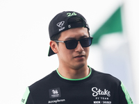 Zhou Guanyu of Kick Sauber before the Formula 1 Saudi Arabian Grand Prix at Jeddah Corniche Circuit in Jeddah, Saudi Arabia on March 9, 2024...