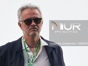 Jose Mourinho before the Formula 1 Saudi Arabian Grand Prix at Jeddah Corniche Circuit in Jeddah, Saudi Arabia on March 9, 2024. (