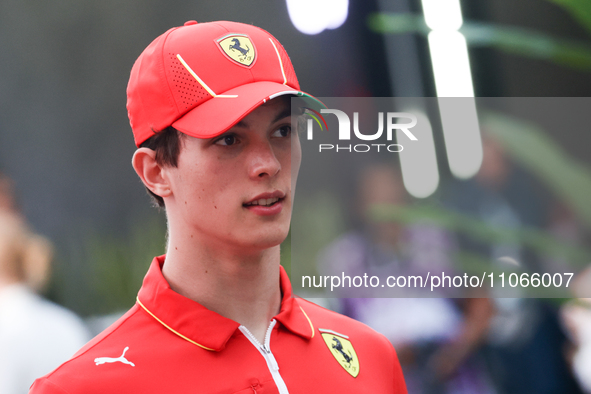 Oliver Bearman before the Formula 1 Saudi Arabian Grand Prix at Jeddah Corniche Circuit in Jeddah, Saudi Arabia on March 9, 2024. 