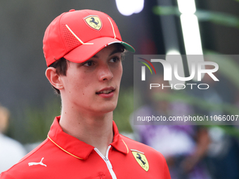 Oliver Bearman before the Formula 1 Saudi Arabian Grand Prix at Jeddah Corniche Circuit in Jeddah, Saudi Arabia on March 9, 2024. (