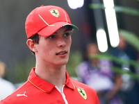 Oliver Bearman before the Formula 1 Saudi Arabian Grand Prix at Jeddah Corniche Circuit in Jeddah, Saudi Arabia on March 9, 2024. (