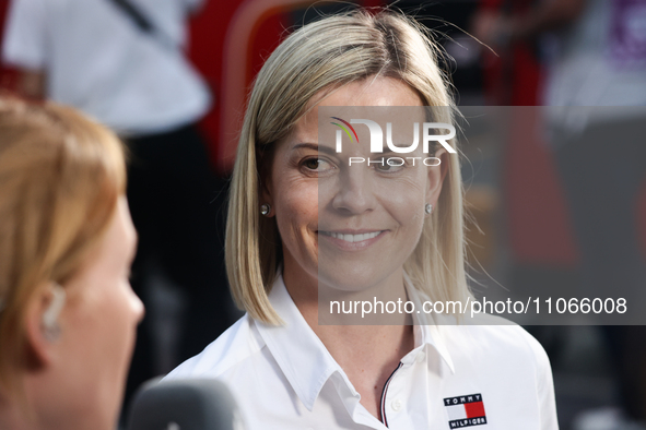 Susie Wolff before the Formula 1 Saudi Arabian Grand Prix at Jeddah Corniche Circuit in Jeddah, Saudi Arabia on March 9, 2024. 