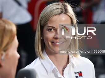 Susie Wolff before the Formula 1 Saudi Arabian Grand Prix at Jeddah Corniche Circuit in Jeddah, Saudi Arabia on March 9, 2024. (