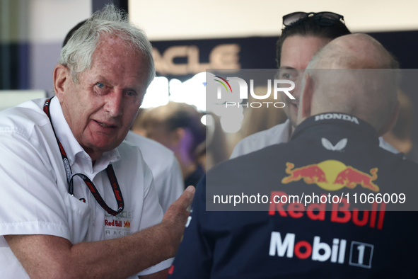 Helmut Marko before the Formula 1 Saudi Arabian Grand Prix at Jeddah Corniche Circuit in Jeddah, Saudi Arabia on March 9, 2024. 