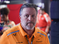 Zak Brown before the Formula 1 Saudi Arabian Grand Prix at Jeddah Corniche Circuit in Jeddah, Saudi Arabia on March 9, 2024. (