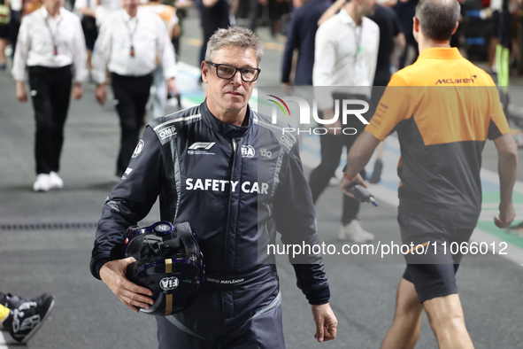 Bernd Maylander before the Formula 1 Saudi Arabian Grand Prix at Jeddah Corniche Circuit in Jeddah, Saudi Arabia on March 9, 2024. 