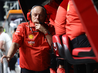 Frederic Vasseur before the Formula 1 Saudi Arabian Grand Prix at Jeddah Corniche Circuit in Jeddah, Saudi Arabia on March 9, 2024. (