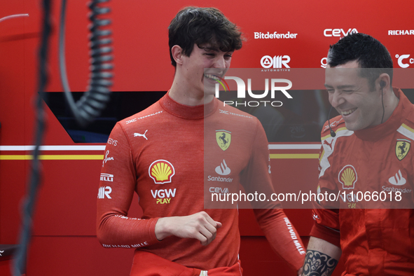 Oliver Bearman before the Formula 1 Saudi Arabian Grand Prix at Jeddah Corniche Circuit in Jeddah, Saudi Arabia on March 9, 2024. 