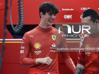 Oliver Bearman before the Formula 1 Saudi Arabian Grand Prix at Jeddah Corniche Circuit in Jeddah, Saudi Arabia on March 9, 2024. (