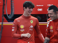 Oliver Bearman before the Formula 1 Saudi Arabian Grand Prix at Jeddah Corniche Circuit in Jeddah, Saudi Arabia on March 9, 2024. (