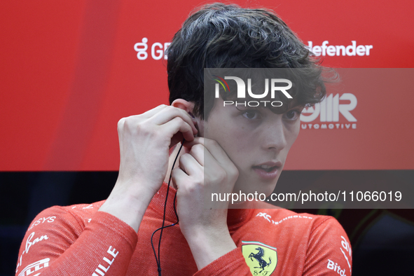 Oliver Bearman before the Formula 1 Saudi Arabian Grand Prix at Jeddah Corniche Circuit in Jeddah, Saudi Arabia on March 9, 2024. 