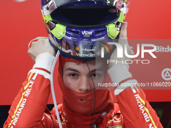 Oliver Bearman before the Formula 1 Saudi Arabian Grand Prix at Jeddah Corniche Circuit in Jeddah, Saudi Arabia on March 9, 2024. (