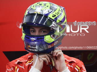 Oliver Bearman before the Formula 1 Saudi Arabian Grand Prix at Jeddah Corniche Circuit in Jeddah, Saudi Arabia on March 9, 2024. (