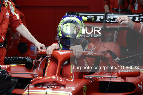 Oliver Bearman before the Formula 1 Saudi Arabian Grand Prix at Jeddah Corniche Circuit in Jeddah, Saudi Arabia on March 9, 2024. 