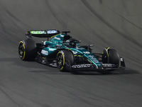 Lance Stroll of Aston Martin Aramco during the Formula 1 Saudi Arabian Grand Prix at Jeddah Corniche Circuit in Jeddah, Saudi Arabia on Marc...