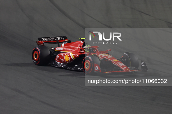 Oliver Bearman of Ferrari during the Formula 1 Saudi Arabian Grand Prix at Jeddah Corniche Circuit in Jeddah, Saudi Arabia on March 9, 2024....