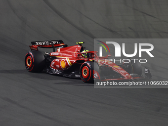 Oliver Bearman of Ferrari during the Formula 1 Saudi Arabian Grand Prix at Jeddah Corniche Circuit in Jeddah, Saudi Arabia on March 9, 2024....