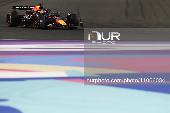 Max Verstappen of Red Bull Racing during the Formula 1 Saudi Arabian Grand Prix at Jeddah Corniche Circuit in Jeddah, Saudi Arabia on March...