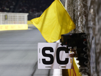 Yellow flag and Safety Car sign are seen during the Formula 1 Saudi Arabian Grand Prix at Jeddah Corniche Circuit in Jeddah, Saudi Arabia on...