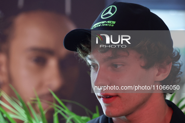 Andrea Kimi Antonelli after the Formula 1 Saudi Arabian Grand Prix at Jeddah Corniche Circuit in Jeddah, Saudi Arabia on March 9, 2024. 