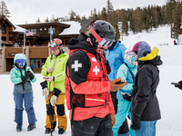 Andy Anderson, an Avalanche Forecaster with the Sierra Avalanche Center, is leading an avalanche transceiver workshop at Sugar Bowl Resort i...