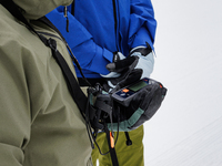 Andy Anderson, an Avalanche Forecaster with the Sierra Avalanche Center, is leading an avalanche transceiver workshop at Sugar Bowl Resort i...