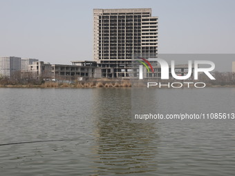 A 20-story-high ''rotten end building'' is being seen in Nanjing, Jiangsu province, China, on March 19, 2024. It is understood that the buil...