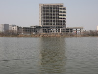 A 20-story-high ''rotten end building'' is being seen in Nanjing, Jiangsu province, China, on March 19, 2024. It is understood that the buil...