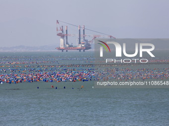 The Nanao Island Ocean Ranch is operating in Shantou, Guangdong province, China, on March 11, 2024. (