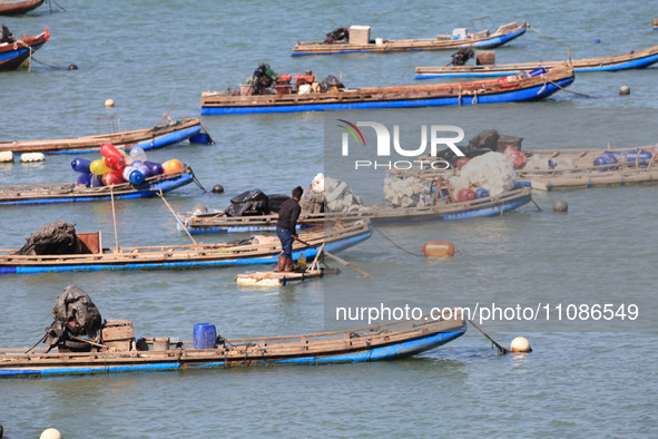 The Nanao Island Ocean Ranch is operating in Shantou, Guangdong province, China, on March 11, 2024. 