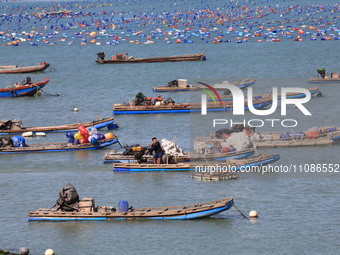 The Nanao Island Ocean Ranch is operating in Shantou, Guangdong province, China, on March 11, 2024. (