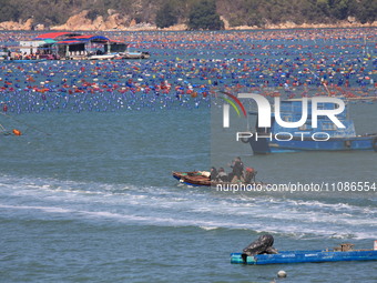 The Nanao Island Ocean Ranch is operating in Shantou, Guangdong province, China, on March 11, 2024. (