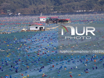 The Nanao Island Ocean Ranch is operating in Shantou, Guangdong province, China, on March 11, 2024. (