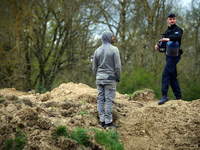 Riot police are gesturing towards a 'Zadiste,' an activist from a ZAD, which stands for Zone To Protect. After spending 37 days in the trees...