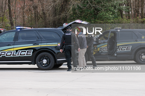 Maryland Transportation Authority Police work alongside Maryland Department of Transportation officials to deliver supplies to emergency off...