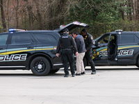 Maryland Transportation Authority Police work alongside Maryland Department of Transportation officials to deliver supplies to emergency off...