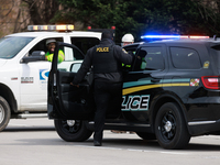 Maryland Transportation Authority Police work alongside Maryland Department of Transportation officials to deliver supplies to emergency off...