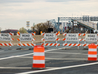 Interstate 695 in Baltimore, Maryland remains closed on March 28, 2024 after the Francis Scott Key Bridge was hit by a cargo ship which lost...