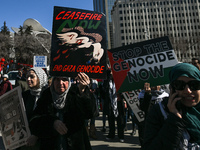 EDMONTON, CANADA - MARCH 30:
Members of the Palestinian diaspora and local activists from left-wing parties, including the Communist Party o...