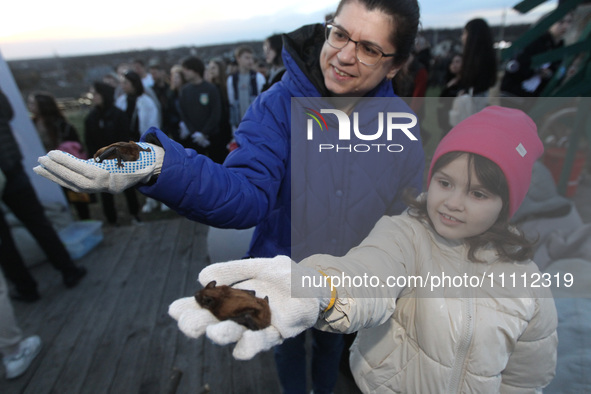 Bats from the Red Book are being released into their natural habitat in Zelenyi Hai, after being rescued during the winter in Dnipro and the...