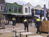 The hostage situation at the Petticoat cafe in Ede, Gelderland, Netherlands, is ending peacefully with the arrest of a suspect. A 28-year-ol...