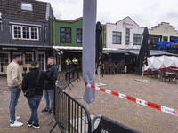 The hostage situation at the Petticoat cafe in Ede, Gelderland, Netherlands, is ending peacefully with the arrest of a suspect. A 28-year-ol...