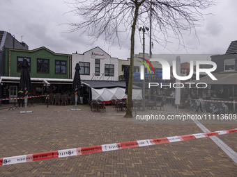 The hostage situation at the Petticoat cafe in Ede, Gelderland, Netherlands, is ending peacefully with the arrest of a suspect. A 28-year-ol...