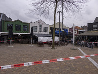 The hostage situation at the Petticoat cafe in Ede, Gelderland, Netherlands, is ending peacefully with the arrest of a suspect. A 28-year-ol...